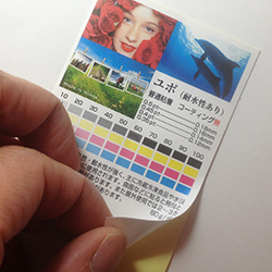 ユポ紙 フルカラーシール・ステッカー印刷
