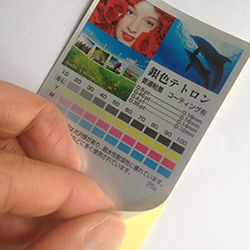 銀色シルバーテトロン フルカラーシール・ステッカー印刷