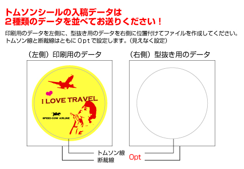 トムソンシール データファイルの作り方